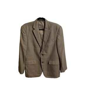 Joseph & Feiss Blazer Men's 39R Brown Houndstooth 2 Button 1 Vent Sport Jacket
